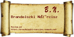Brandeiszki Nárcisz névjegykártya