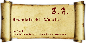 Brandeiszki Nárcisz névjegykártya