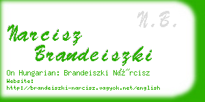 narcisz brandeiszki business card